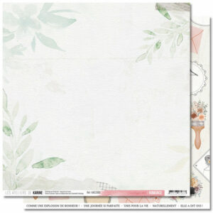 Papier 30,5 x 30,5 cm - n°5 - Romance - Les ateliers de Karine