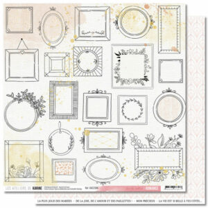 Papier 30,5 x 30,5 cm - n°6 - Romance - Les ateliers de Karine