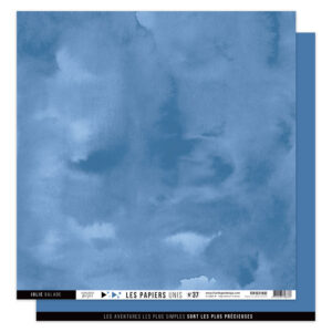 Papier 30,5 x 30,5 cm - n°37 - Bleu océan - Vue sur mer - Florilèges Design