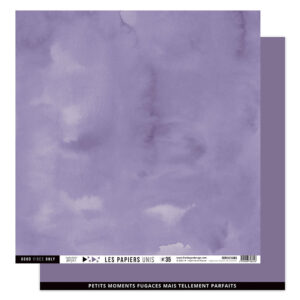 Papier 30,5 x 30,5 cm - n°35 - Violet de Giverny - Dolce Vita - Florilèges Design