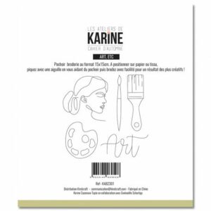 Pochoir à broder - Art, etc - Cahier d'automne - Les ateliers de Karine