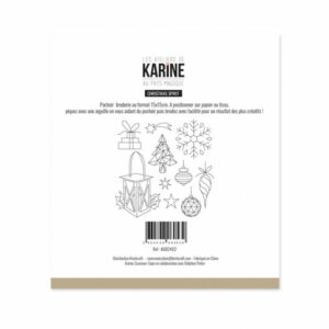 Pochoir à broder - Christmas spirit - Au pays magique - Les ateliers de Karine