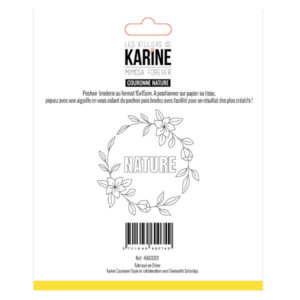 Pochoir à broder - Couronne nature - Mimosa forever - Les ateliers de Karine
