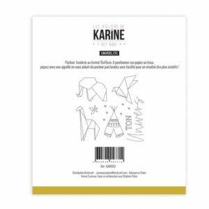 Pochoir à broder - Univers, etc - Hey baby - Les ateliers de Karine