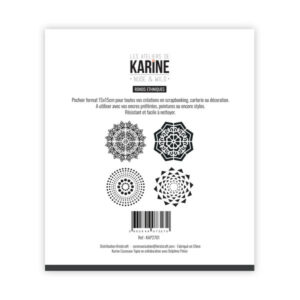 Pochoir - Ronds ethniques - Nude and wild - Les ateliers de Karine