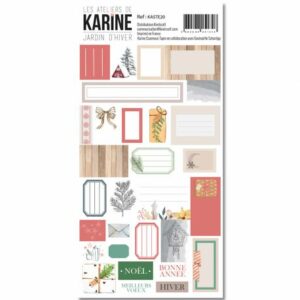 Planche d'étiquettes - Jardin d'hiver - Les ateliers de Karine