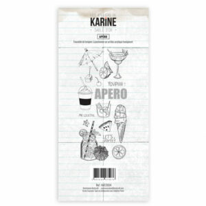 Tampon clear - Apéro - Sable d'or - Les ateliers de Karine