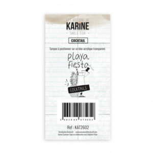 Tampon clear - Cocktail - Sable d'or - Les ateliers de Karine