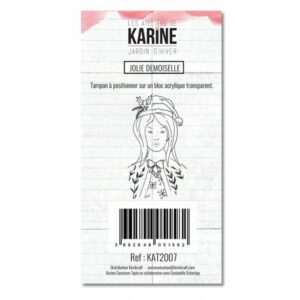 Tampon clear - Jolie demoiselle - Jardin d'hiver - Les ateliers de Karine