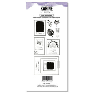 Tampon clear - La vie en couleurs - Rainbow - Les ateliers de Karine