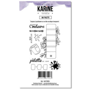 Tampon clear - Ma palette - Rainbow - Les ateliers de Karine