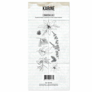 Tampon clear - Poinsettias & co - Au pays magique - Les ateliers de Karine