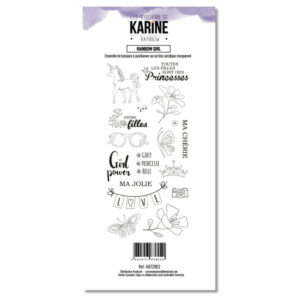 Tampon clear - Rainbow girl - Rainbow - Les ateliers de Karine