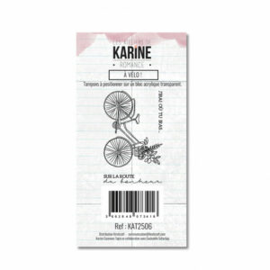 Tampon clear - A vélo! - Romance - Les ateliers de Karine