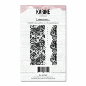 Tampon clear - Jolies dentelles - Romance - Les ateliers de Karine