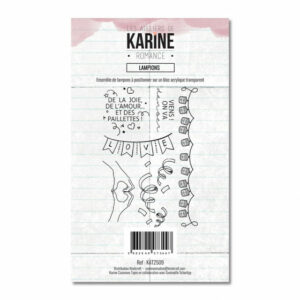 Tampon clear - Lampions - Romance - Les ateliers de Karine