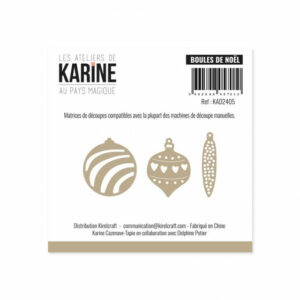 Dies - Boules de Noël - Au pays magique - Les ateliers de Karine