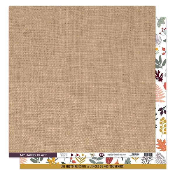 Papier 30,5 x 30,5 cm - Terre des sens - n°4 - Florilèges Design