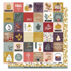 Papier 30,5 x 30,5 cm - Terre des sens - n°7 - Florilèges Design