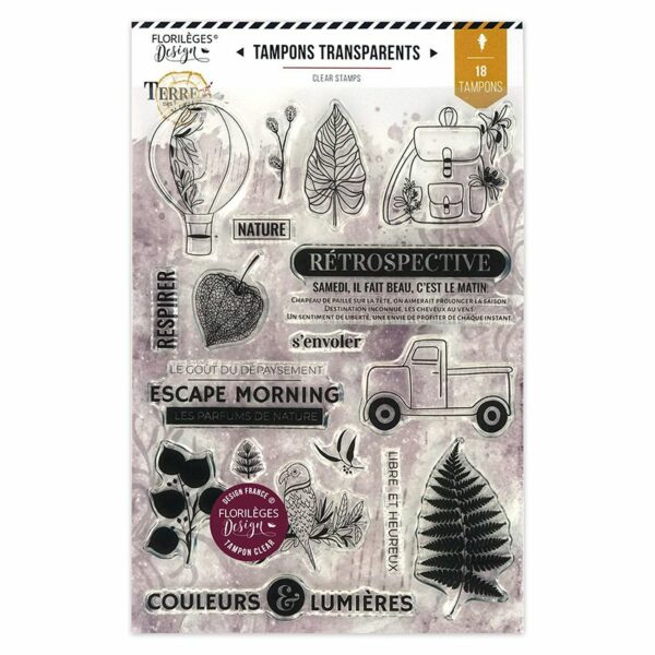 Tampon clear - Escape morning - Terre des sens - Florilèges Design
