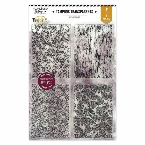 Tampon clear - Textures d'automne - Terre des sens - Florilèges Design