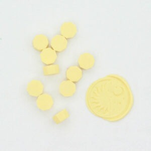 Pastilles de cire à cacheter - Jaune pastel - DIY & cie