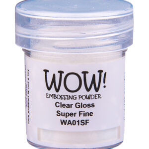 Poudre à embosser WOW! Clear gloss super fine - Transparent