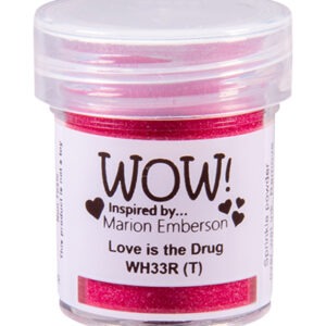 Poudre à embosser WOW! Love is the drug - Rose
