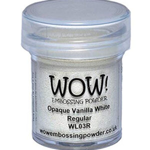 Poudre à embosser WOW! Opaque vanilla white - Blanc