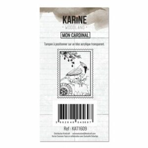 Tampon clear - Mon cardinal - Woodland - Les ateliers de Karine