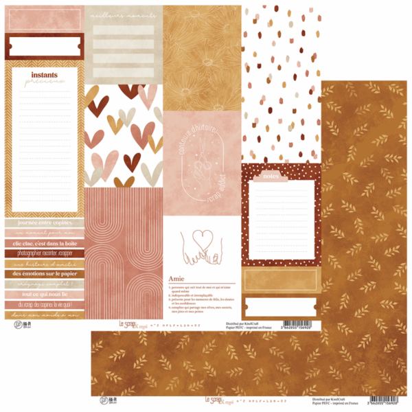 Papier 30,5 x 30,5 cm - Le scrap et moi - n°2 - Ha-Pi Little Fox