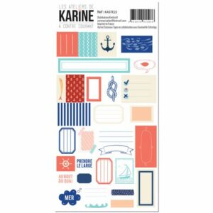 Planche d'étiquettes - A contre courant - Les ateliers de Karine
