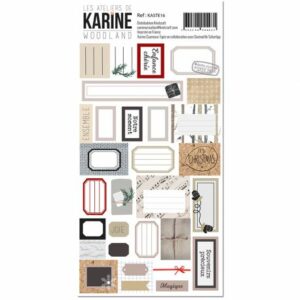 Planche d'étiquettes - Woodland - Les ateliers de Karine