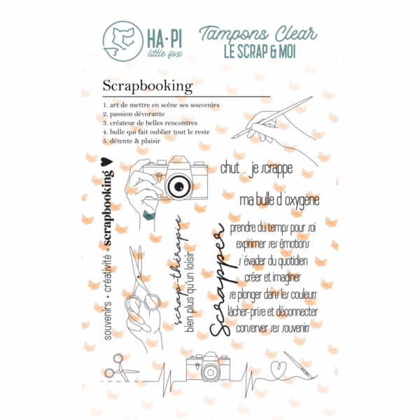 Tampon clear - Scrapbooking - Le scrap et moi - Ha-Pi Little Fox