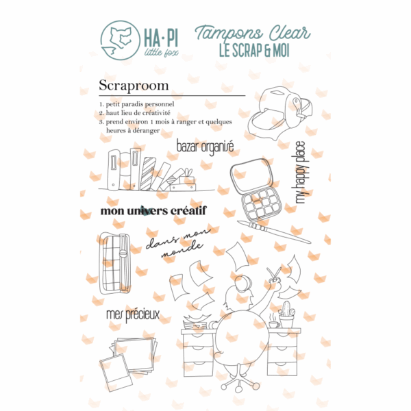 Tampon clear - Scraproom - Le scrap et moi - Ha-Pi Little Fox