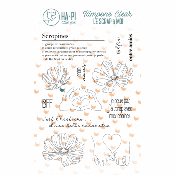 Tampon clear - Scropines - Le scrap et moi - Ha-Pi Little Fox