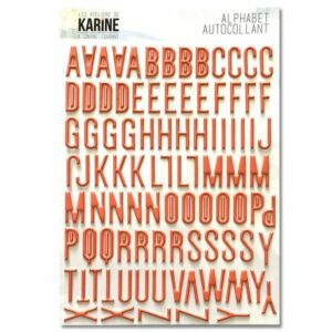 Alphabet autocollant - A contre courant - Les ateliers de Karine