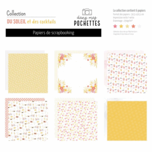 Collection 30,5 x 30,5 cm - Du soleil et des cocktails - Dans mes pochettes