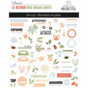 Die cuts - Le retour des beaux jours - Dans mes pochettes