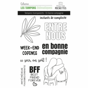 Tampon clear - En bonne compagnie - Les tampons thématiques - Dans mes pochettes