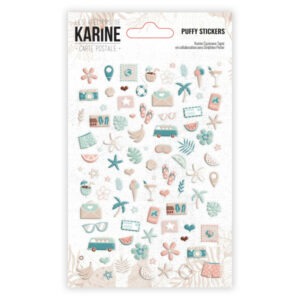 Puffy stickers - Carte postale - Les ateliers de Karine
