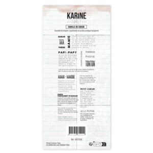 Tampon clear - Famille de cœur - Family - Les ateliers de Karine
