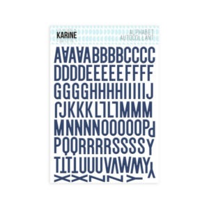 Alphabet autocollant - Sur le fil - Les ateliers de Karine