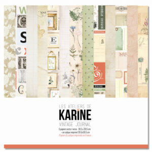 Collection 30,5 x 30,5 cm - Vintage journal - Les ateliers de Karine