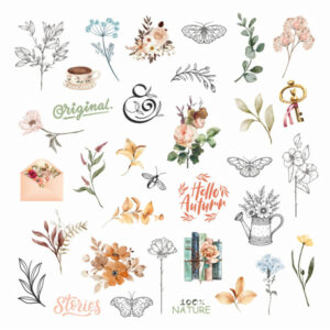 Die cuts calque - Vintage journal - Les ateliers de Karine