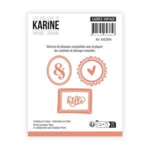 Dies - Cadres vintage - Vintage journal - Les ateliers de Karine