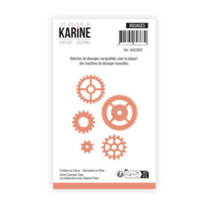 Dies - Rouages - Vintage journal - Les ateliers de Karine