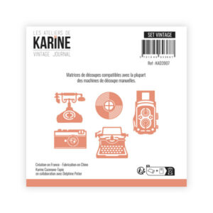 Dies - Set vintage - Vintage journal - Les ateliers de Karine