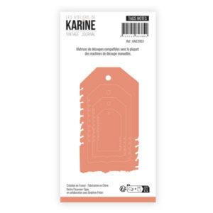 Dies - Tags notes - Vintage journal - Les ateliers de Karine