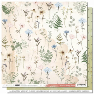 Papier 30,5 x 30,5 cm - Vintage journal - n°02 - Les ateliers de Karine